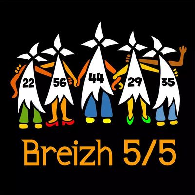 Les 5 département bretons