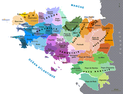 Les 9 pays bretons